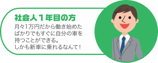 社会人1年目の方